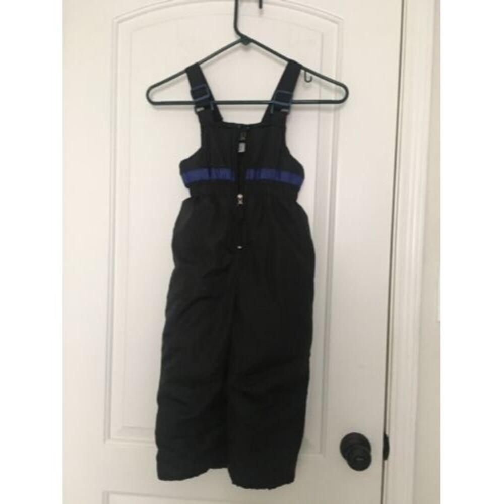 iXtreme Toddler Boys Zip To Waist Artic Overall Bib Pants Size 4T Black Blue